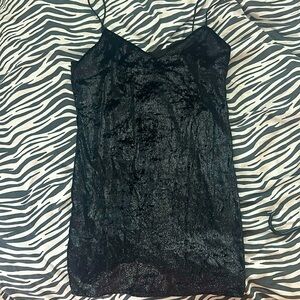 Topshop little black dress shimmery velvet size 4